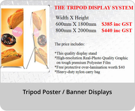 Tripod Poster / Banner Displays